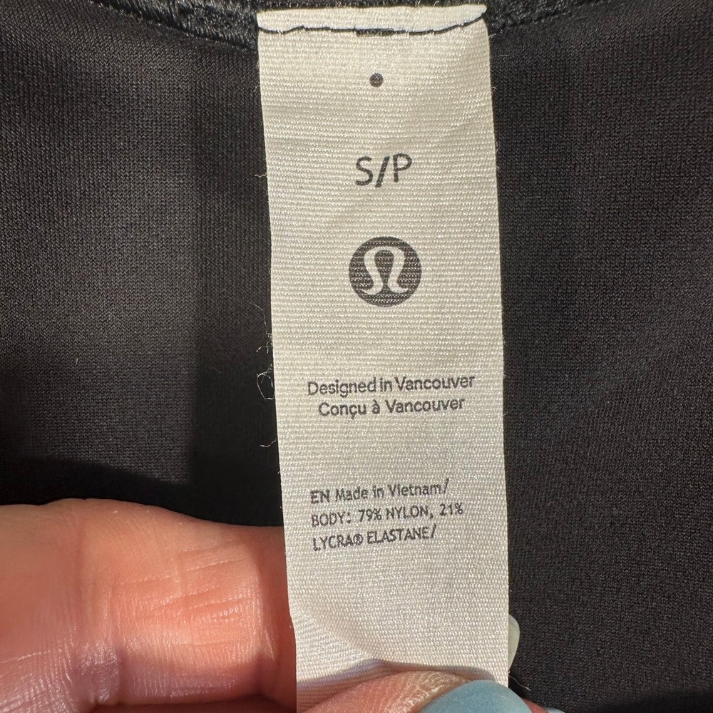 Lululemon Wundermost Bodysuit Black Sleeveless Nulu LW1ES1S Size S/P - Picture 2 of 8